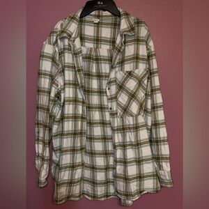 Aerie Plaid Flannel Button Down Shirt